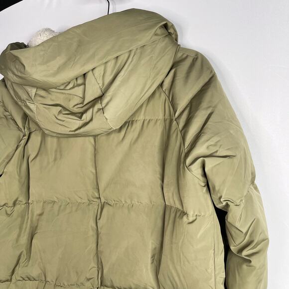 Orolay Womens Medium M Green Thickened Down Jacket Water Resistant Warm Pockets - Picture 13 of 16